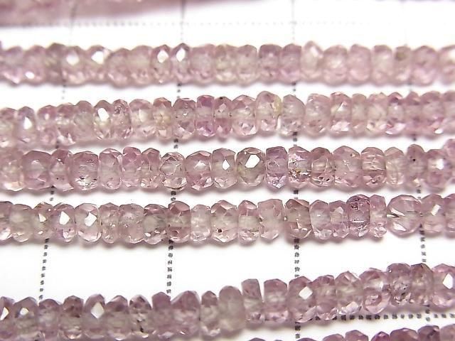 [Video] High Quality Dragon Garnet AAA Faceted Button Rondelle 3.5x3.5x1.5mm 1/4 or 1 strand beads (approx. 15 inch/38 cm)