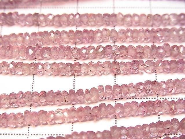 [Video] High Quality Dragon Garnet AAA Faceted Button Rondelle 3.5x3.5x1.5mm 1/4 or 1 strand beads (approx. 15 inch/38 cm)