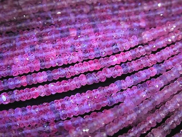 [Video] High Quality Dragon Garnet AAA Faceted Button Rondelle 3.5x3.5x1.5mm 1/4 or 1 strand beads (approx. 15 inch/38 cm)