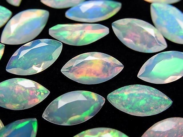 [Video] High Quality Ethiopian Opal AAA Loose Stone Marquise Faceted 12x6mm 1pc
