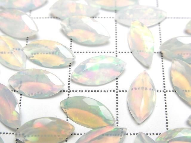 [Video] High Quality Ethiopian Opal AAA Loose Stone Marquise Faceted 12x6mm 1pc