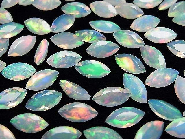 [Video] High Quality Ethiopian Opal AAA Loose Stone Marquise Faceted 12x6mm 1pc