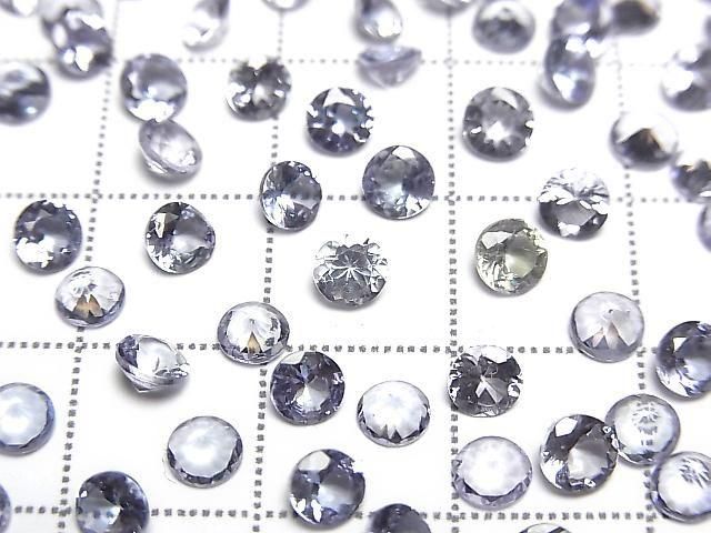 [Video] High Quality Zoisite AAA Loose Stone Round Faceted 4x4mm 3pcs
