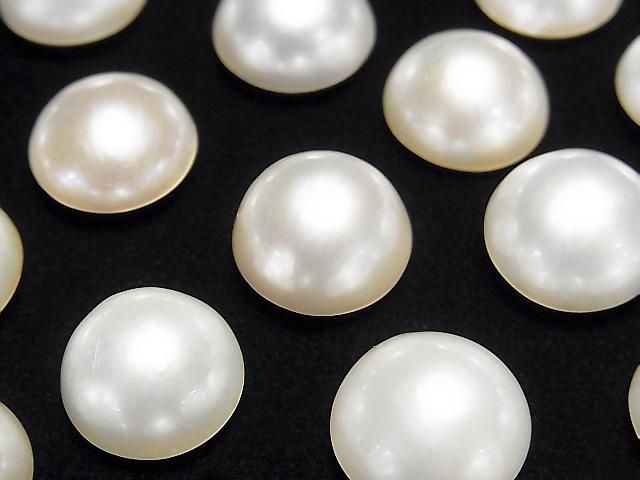 [Video] Mabe Pearl AAA Half-Shaped Round 13-14mm 1pc