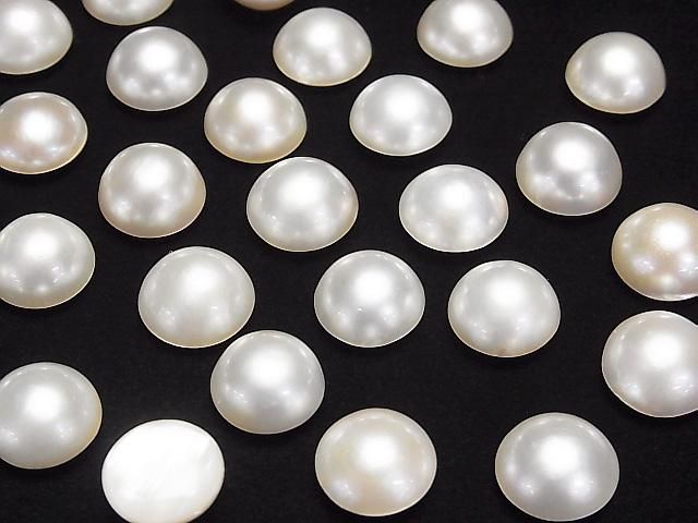 [Video] Mabe Pearl AAA Half-Shaped Round 13-14mm 1pc