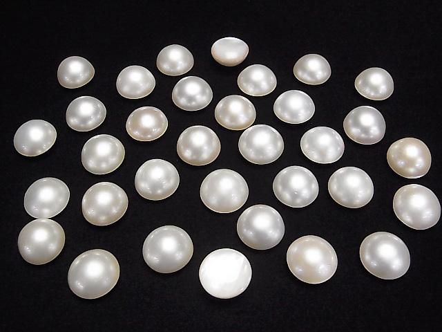 [Video] Mabe Pearl AAA Half-Shaped Round 13-14mm 1pc