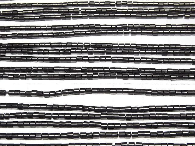 Onyx Rohr 2x2x2mm 1 Strang Perlen (ca. 15 Zoll/37 cm)