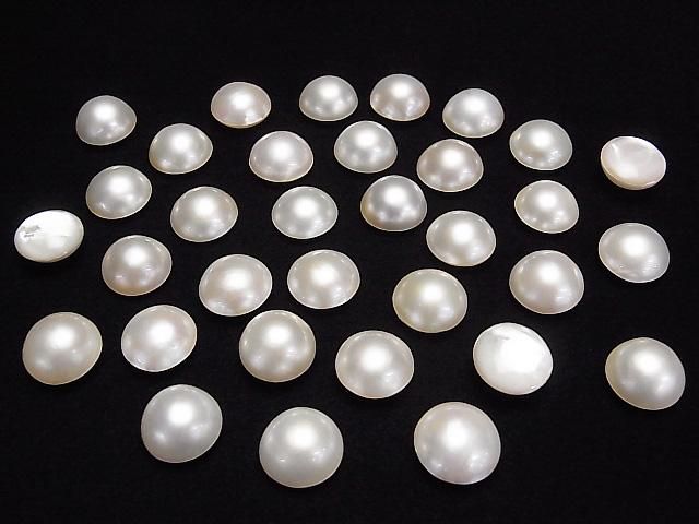 [Video] Mabe Pearl AAA Half-Shaped Round 14-15mm 1pc