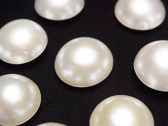 [Video] Mabe Pearl AAA Half-Shaped Round 15-16mm 1pc
