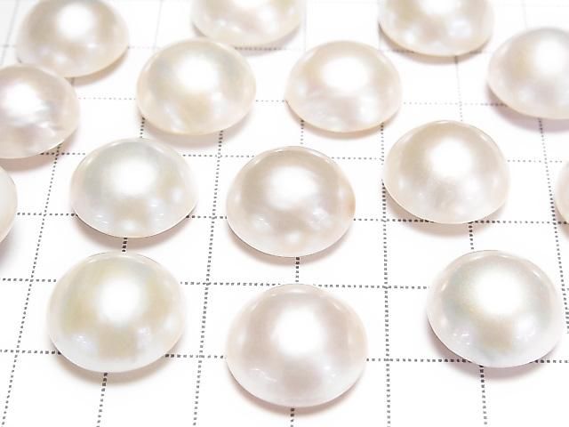 [Video] Mabe Pearl AAA Half-Shaped Round 15-16mm 1pc