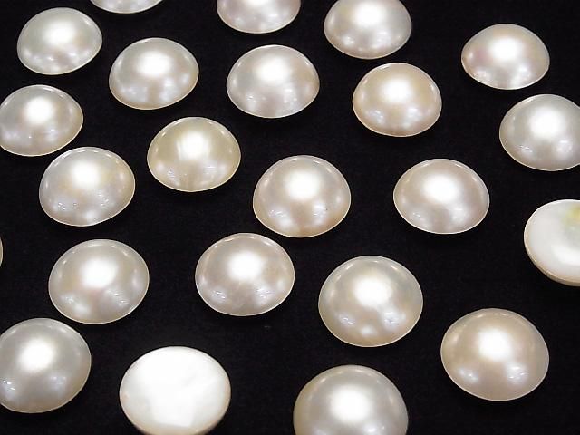 [Video] Mabe Pearl AAA Half-Shaped Round 15-16mm 1pc