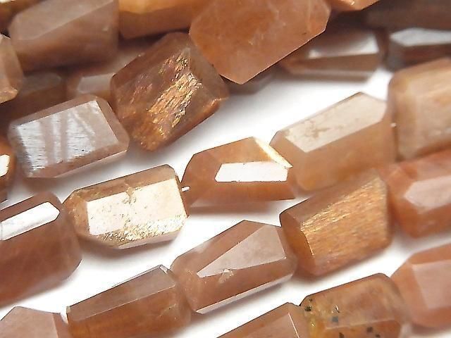 [Video] Sunstone AA Faceted Nugget 1strand beads (approx. 7 inches/18 cm)