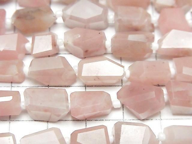 [Video] Guava Quartz AA++ Faceted Nugget 1strand beads (approx. 7 inches/18 cm)