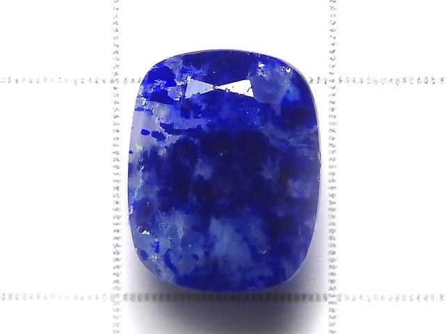 [Video][One of a kind] Lazurite in Sodalite Loose Stone Faceted 1pc NO.4
