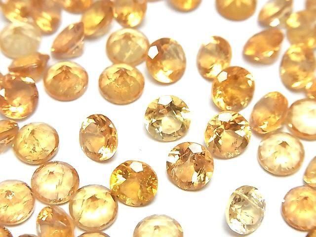[Video] High Quality Imperial Topaz AAA- Loose Stone Round Faceted 6x6mm 2pcs