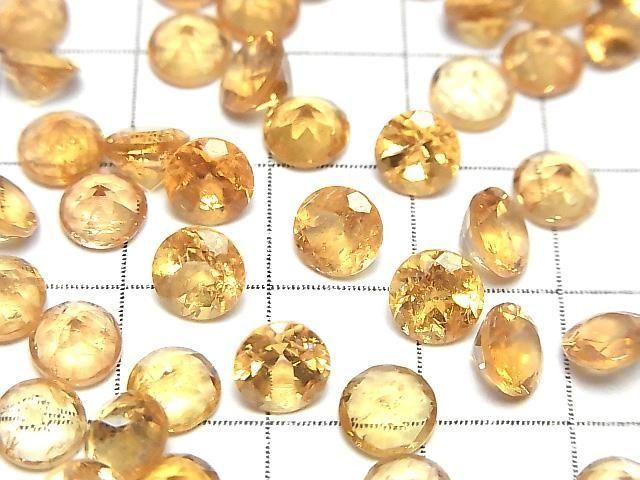 [Video] High Quality Imperial Topaz AAA- Loose Stone Round Faceted 6x6mm 2pcs