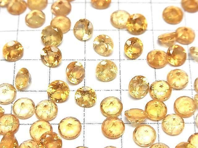 [Video] High Quality Imperial Topaz AAA- Loose Stone Round Faceted 6x6mm 2pcs