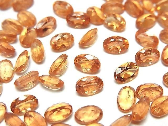 High Quality Imperial Topaz AAA- Loose Oval Faceted Stone 6x4mm 3pcs