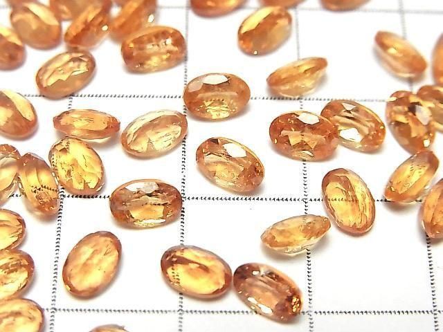 High Quality Imperial Topaz AAA- Loose Oval Faceted Stone 6x4mm 3pcs