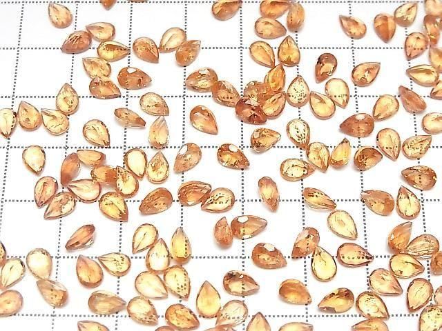 High Quality Imperial Topaz AAA- Loose Stone Pear Shape Faceted 6x4mm 3pcs