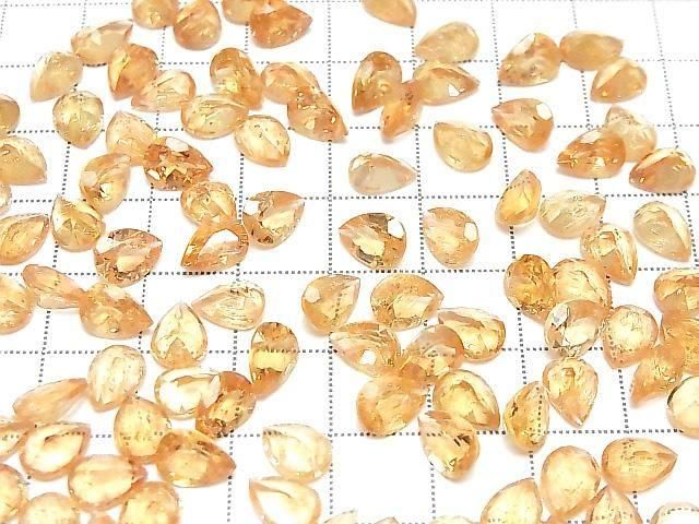 High Quality Imperial Topaz AAA- Loose Stone Pear Shape Faceted 8x6mm 2pcs