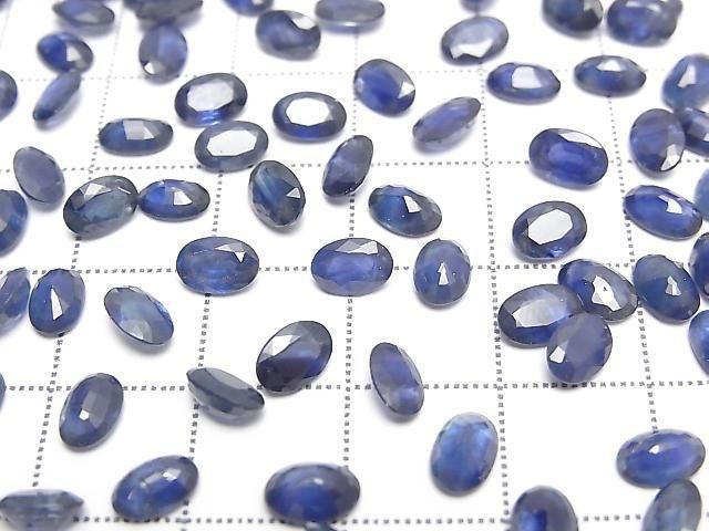 [Video] Thailand High Quality Sapphire AA++ Loose Stone Oval Faceted 6x4mm 1pc