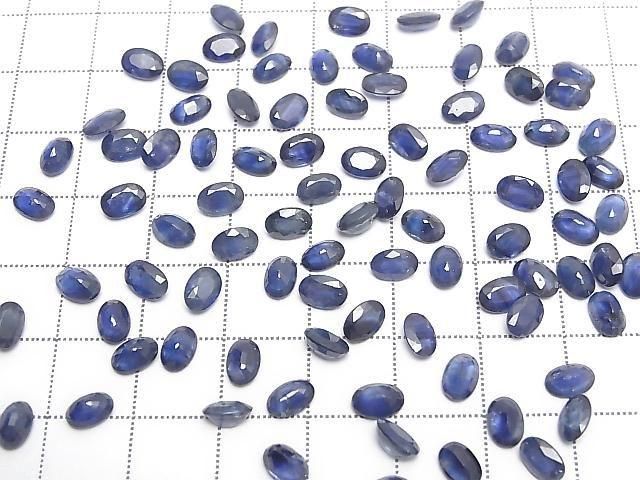 [Video] Thailand High Quality Sapphire AA++ Loose Stone Oval Faceted 6x4mm 1pc