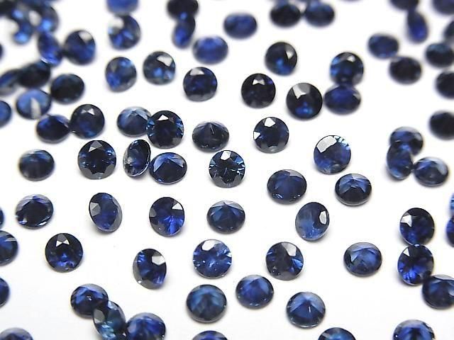 [Video] Thailand High Quality Sapphire AAA Loose Stone Round Faceted 3x3mm 2pcs