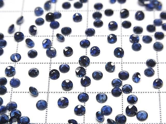 [Video] Thailand High Quality Sapphire AAA Loose Stone Round Faceted 3x3mm 2pcs