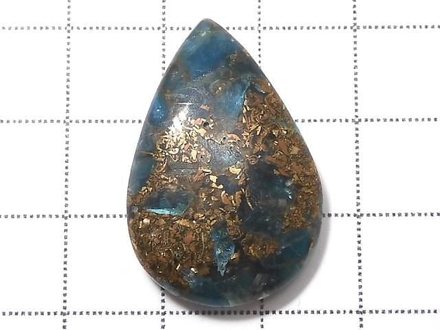 [Video][One of a kind] Copper Apatite Cabochon 1pc NO.35