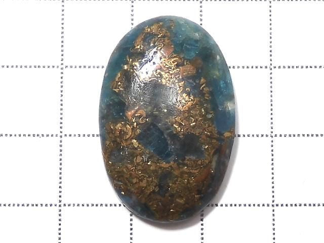 [Video][One of a kind] Copper Apatite Cabochon 1pc NO.37