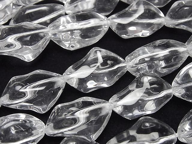 Crystal (Fused Quartz) AAA Nugget 1strand beads (approx. 14 inches/35 cm)
