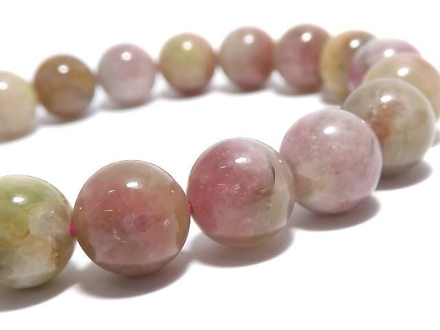 [Video][One of a kind] Bi-color Tourmaline AA++ Round 10mm Bracelet NO.7