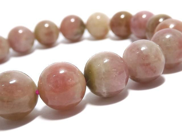 [Video][One of a kind] Bi-color Tourmaline AA++ Round 10mm Bracelet NO.8