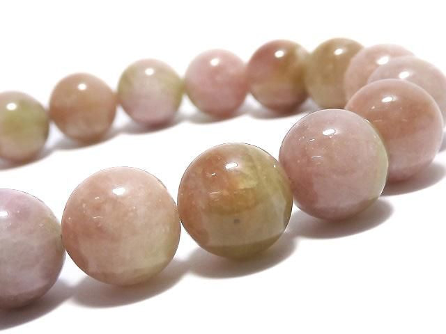 [Video][One of a kind] Bi-color Tourmaline AA++ Round 10.5mm Bracelet NO.9