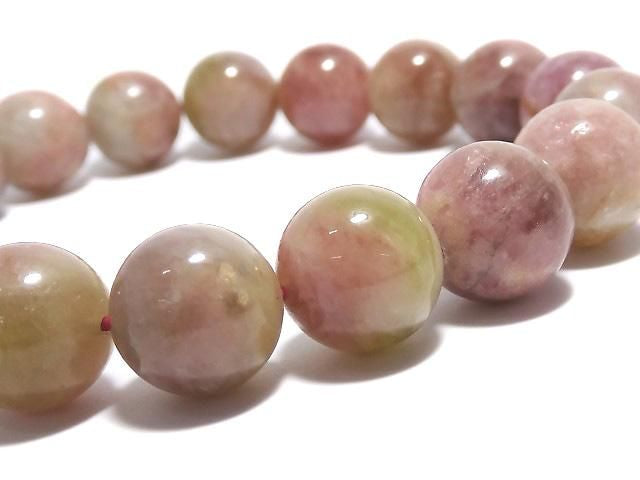 [Video][One of a kind] Bi-color Tourmaline AA++ Round 11mm Bracelet NO.10