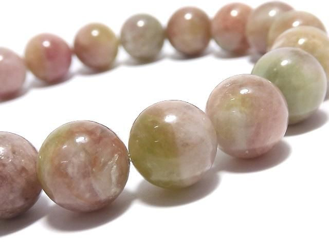 [Video][One of a kind] Bi-color Tourmaline AA++ Round 10.5mm Bracelet NO.11