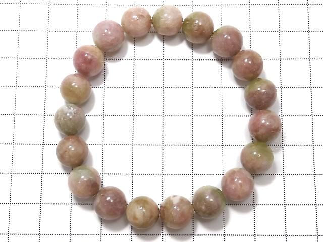 [Video][One of a kind] Bi-color Tourmaline AA++ Round 10.5mm Bracelet NO.11