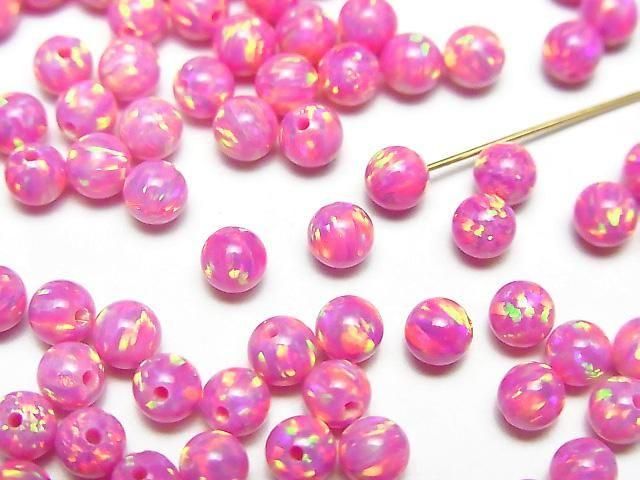 [Video] Kyoto Opal Half Drilled Hole Round 4mm [Pink] 4pcs