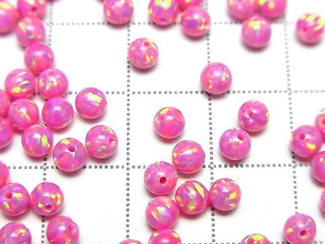 [Video] Kyoto Opal Half Drilled Hole Round 4mm [Pink] 4pcs