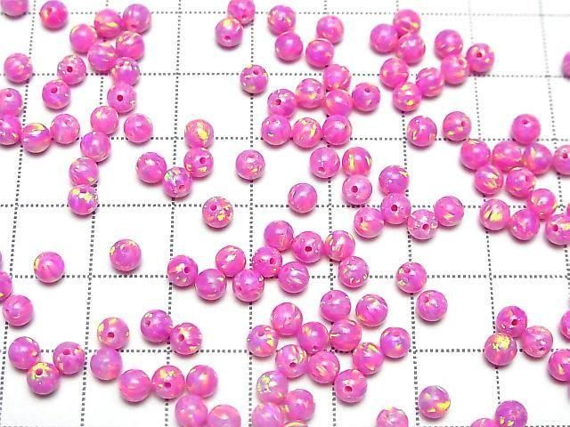 [Video] Kyoto Opal Half Drilled Hole Round 4mm [Pink] 4pcs