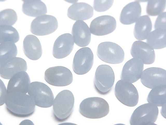 [Video] Angelite Oval Cabochon 6x4mm 5pcs