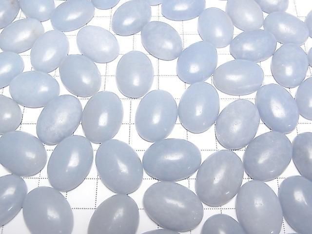 [Video] Angelite Oval Cabochon 20x15mm 2pcs