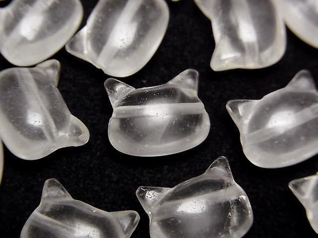 [Video] Crystal AA Cat Motif 10x13mm [Horizontal Hole] 2pcs