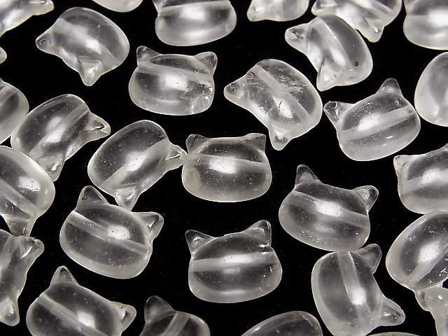 [Video] Crystal AA Cat Motif 10x13mm [Horizontal Hole] 2pcs