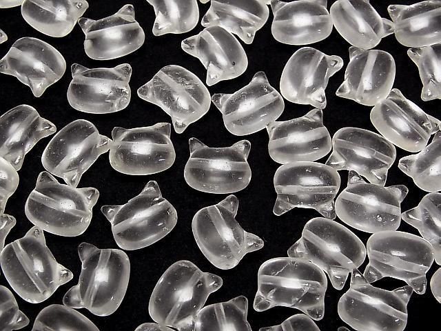 [Video] Crystal AA Cat Motif 10x13mm [Horizontal Hole] 2pcs