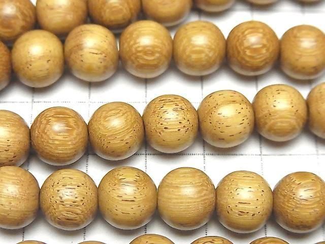 Wood Beads Semi Round 10mm 1strand beads (aprx.15inch/38cm)