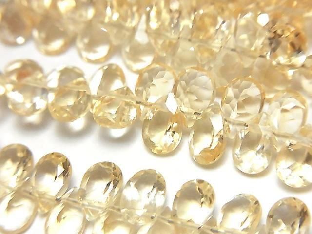 [Video] High Quality Citrine AAA Pear Shape Faceted 6x4mm half or 1strand (48pcs )