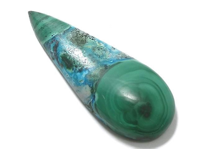[Video][One of a kind] Chrysocolla Malachite Cabochon 1pc NO.4