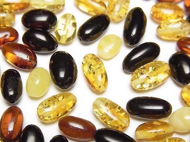 [Video] Baltic Amber Rice Nugget [Drilled Hole] 10pcs